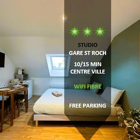 L'esprit Vert Rivage ~gare St Roch ~free Parking * Amiens